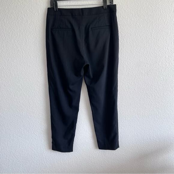 Everlane Women's Black Wool The Slouchy Pleated Ankle Trouser Pant - Picture 7 of 13